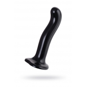 Черный стимулятор для пар P G-Spot Dildo Size M - 18 см. - Strap-on-me - в Ярославле купить с доставкой
