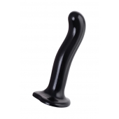 Черный стимулятор для пар P G-Spot Dildo Size M - 18 см. - Strap-on-me - в Ярославле купить с доставкой