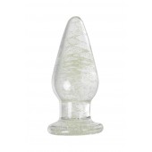 Прозрачная, светящаяся в темноте анальная втулка - 9,8 см. - Sexus