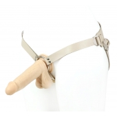 Поясной фаллоимитатор с мошонкой телесного цвета - 18 см. - LOVETOY (А-Полимер) - купить с доставкой в Ярославле