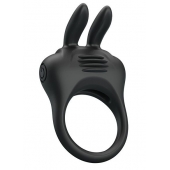 Черное эрекционное кольцо с вибрацией Davion - Baile - в Ярославле купить с доставкой