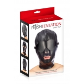 Маска-шлем с отверстием для рта и съемными шорами - Fetish Tentation - купить с доставкой в Ярославле