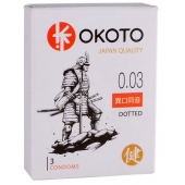 Презервативы с точками OKOTO Dotted - 3 шт. - Sitabella - купить с доставкой в Ярославле