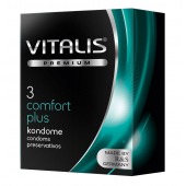 Контурные презервативы VITALIS PREMIUM comfort plus - 3 шт. - Vitalis - купить с доставкой в Ярославле