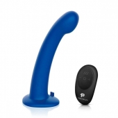Синяя насадка Remote Control P-Spot G-Spot с черными трусиками - 20 см. - Pegasus - купить с доставкой в Ярославле