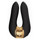 Черный двойной вибростимулятор AIKO с двумя моторами - Shunga