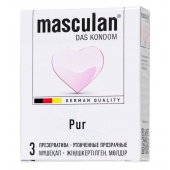 Супертонкие презервативы Masculan Pur - 3 шт. - Masculan - купить с доставкой в Ярославле