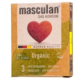 Экологически чистые презервативы Masculan Organic - 3 шт. - Masculan - купить с доставкой в Ярославле