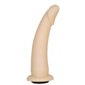 Телесная гладкая насадка-фаллоимитатор Harness - 17 см. - LOVETOY (А-Полимер) - купить с доставкой в Ярославле