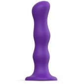 Фиолетовая насадка Strap-On-Me Dildo Geisha Balls size M - Strap-on-me - купить с доставкой в Ярославле