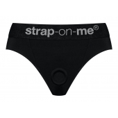 Черные трусики для насадок Heroine Lingerie Harness - size L - Strap-on-me - купить с доставкой в Ярославле