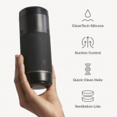 Черный мастурбатор с контролем всасывания Arcwave Pow Stroker - Arcwave - в Ярославле купить с доставкой