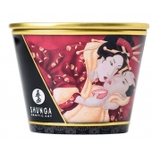 Массажная  свеча Sparkling Strawberry Wine с ароматом клубничного вина - 170 мл. - Shunga - купить с доставкой в Ярославле