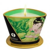 Массажная свеча Exotic Green Tea с ароматом зелёного чая - 170 мл. - Shunga - купить с доставкой в Ярославле