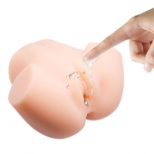 Телесный мастурбатор с 2 тоннелями Dual Vagina and Ass Veronica - Baile - в Ярославле купить с доставкой