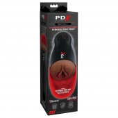 Коричневый мастурбатор-вагина с вибрацией Fuck-O-Matic 2 - Pipedream - в Ярославле купить с доставкой