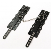 Узорчатые кожаные оковы с регулируемыми ремешками - Crazy Handmade - купить с доставкой в Ярославле