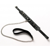 Черный ошейник с шипами и поводком - Crazy Handmade - купить с доставкой в Ярославле