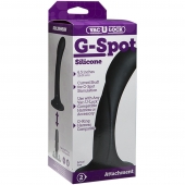 Черная изогнутая насадка Vac-U-Lock G-Spot - 16,5 см. - Doc Johnson - купить с доставкой в Ярославле