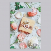 Полиэтиленовый пакет  Подарочек  с вырубной усиленной ручкой - 20 х 30 см. - Сима-Ленд - купить с доставкой в Ярославле