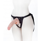 Реалистичный фаллос на поясе Harness - 20,5 см. - LOVETOY (А-Полимер) - купить с доставкой в Ярославле