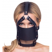 Черный намордник с кляпом-шаром Head Harness With A Gag - Orion - купить с доставкой в Ярославле