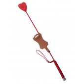 Стек с красным наконечником-сердечком - 70 см. - Sitabella - купить с доставкой в Ярославле