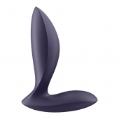 Фиолетовый анальный вибростимулятор Power Plug - Satisfyer - в Ярославле купить с доставкой