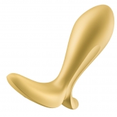 Золотистый анальный вибростимулятор Intensity Plug - Satisfyer - в Ярославле купить с доставкой