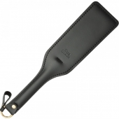 Черная кожаная шлепалка SitaBlack - 30 см. - Sitabella - купить с доставкой в Ярославле