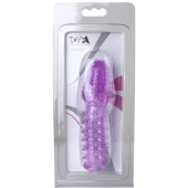 Фиолетовая насадка, удлиняющая половой член - 13,5 см. - Toyfa Basic - в Ярославле купить с доставкой