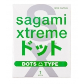 Презерватив Sagami Xtreme Type-E с точками - 1 шт. - Sagami - купить с доставкой в Ярославле