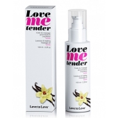 Съедобное согревающее массажное масло Love Me Tender Vanilla с ароматом ванили - 100 мл. - Love to Love - купить с доставкой в Ярославле