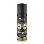 Съедобный гель Dual Vibe Pina Colada с эффектом вибрации и вкусом коктейля пина колада - 15 мл. - ORGIE - купить с доставкой в Ярославле
