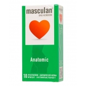 Презервативы анатомической формы Masculan Anatomic - 10 шт. - Masculan - купить с доставкой в Ярославле