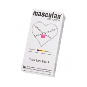 Ультрапрочные презервативы Masculan Ultra Safe Black - 10 шт. - Masculan - купить с доставкой в Ярославле