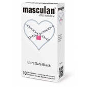 Ультрапрочные презервативы Masculan Ultra Safe Black - 10 шт. - Masculan - купить с доставкой в Ярославле