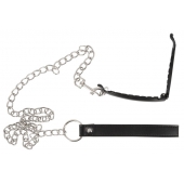 Зажим для половых губ с поводком Pussy Clamp With A Leash - Orion - купить с доставкой в Ярославле