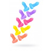 Набор из 10 разноцветных свечей в форме пениса - Pecado - купить с доставкой в Ярославле