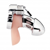 Клетка на пенис из металла Obedience Cock Cage - BlueLine - купить с доставкой в Ярославле