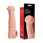 Телесная фантазийная насадка на член Cock Sleeve Size L - KOKOS - в Ярославле купить с доставкой