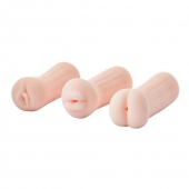 Набор из 3 мастурбаторов The Girl Next Door Tina - Dream Toys - в Ярославле купить с доставкой