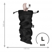 Черный мешочек для хранения игрушек Treasure Bag L - Satisfyer - купить с доставкой в Ярославле