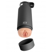 Серый мастурбатор в виде бутылки F*ck Flask - Pipedream - в Ярославле купить с доставкой