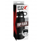 Черный мастурбатор в виде бутылки Fap Flask - Pipedream - в Ярославле купить с доставкой