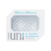 Прозрачный мастурбатор-стимулятор Tenga Uni Diamond - Tenga - в Ярославле купить с доставкой