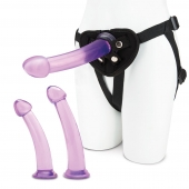 Тренировочный набор с тремя насадками Pegging Training Set - Lux Fetish - купить с доставкой в Ярославле