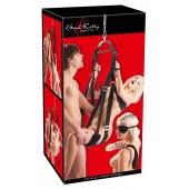 Черные секс-качели из широких ремней - Orion - купить с доставкой в Ярославле