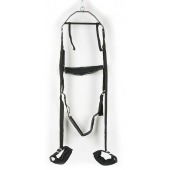 Черные секс-качели из широких ремней - Orion - купить с доставкой в Ярославле