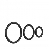 Набор из 3 чёрных колец различного диаметра - Baile - в Ярославле купить с доставкой